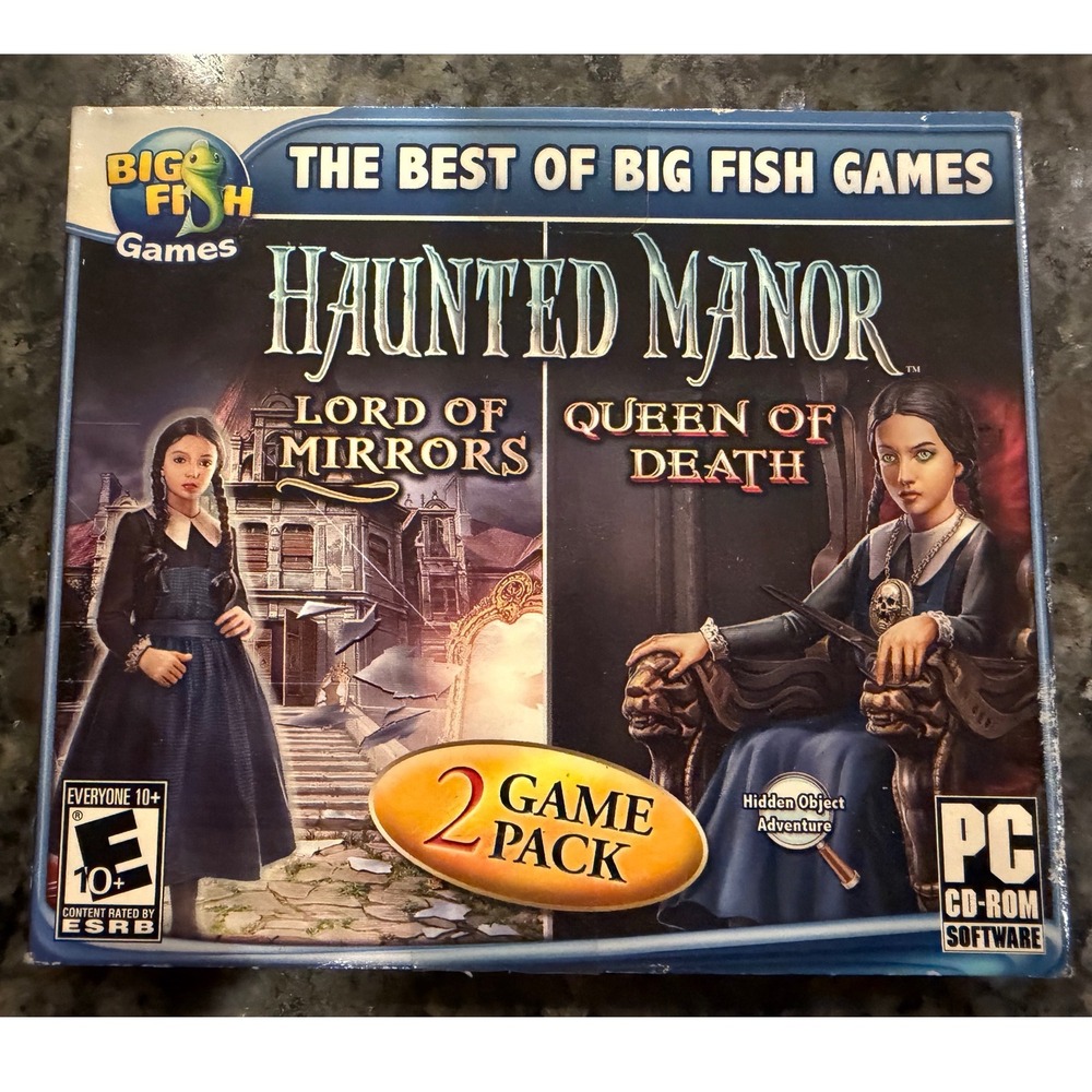 Haunted Manor 2 Game Pack PC Lord of Mirrors Queen of Death Big Fish Games 2012